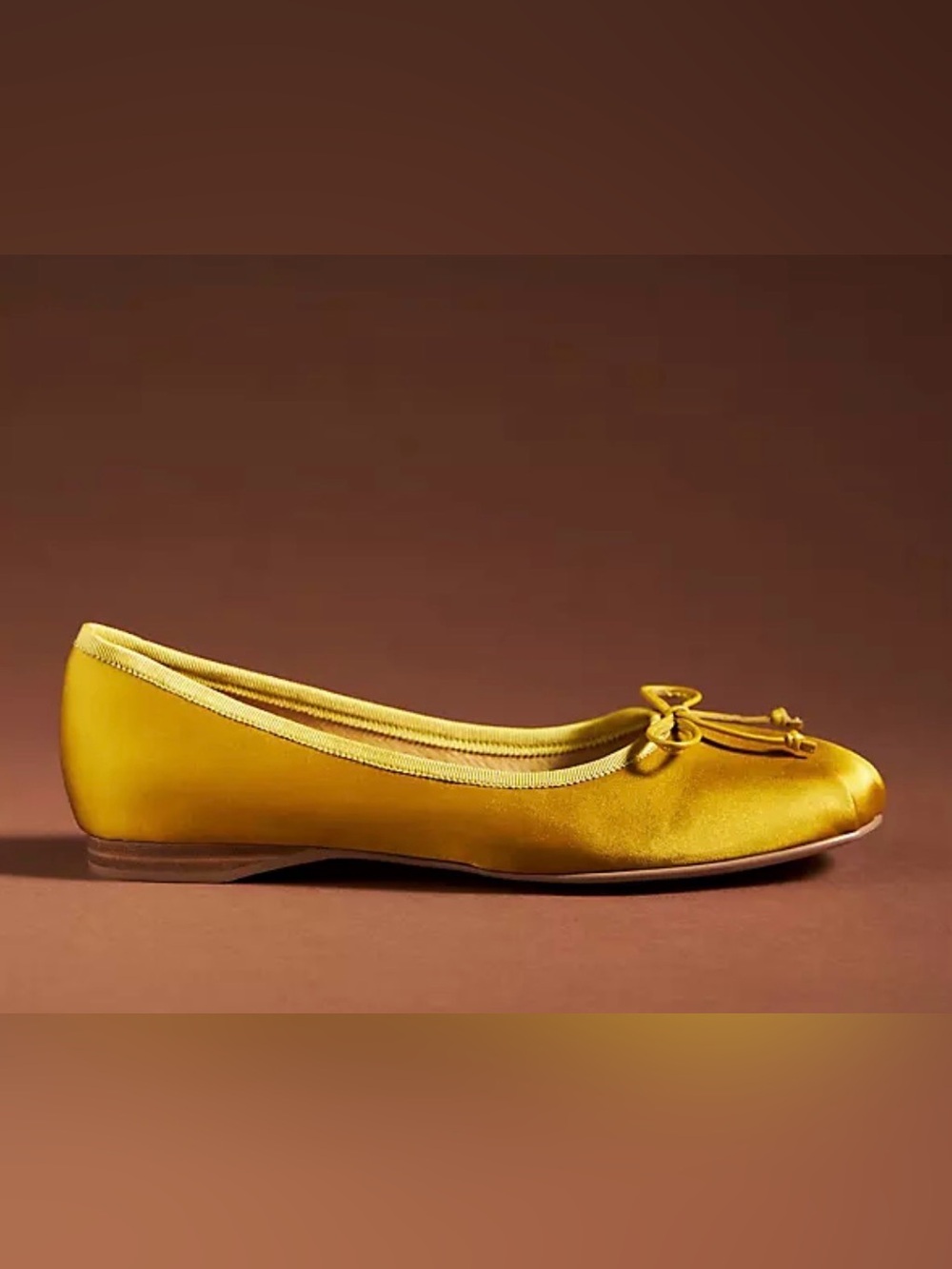Jeffrey Campbell Yellow Ballet Flats with Bow